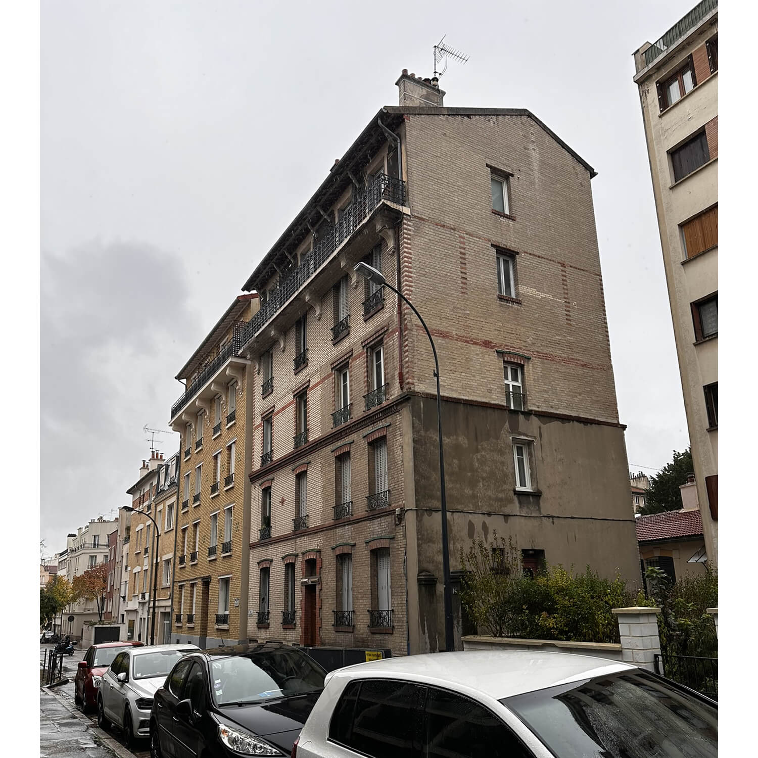 Avramova architecte_Consolidation de balcons d'un immeuble de copropriété_Existant 1